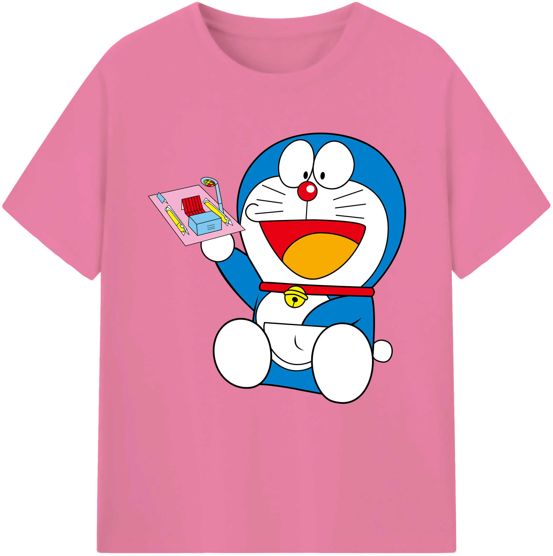 （画像用） ドラえもん Doraemon 綿100％半袖Tシャツ（フロントプリント）